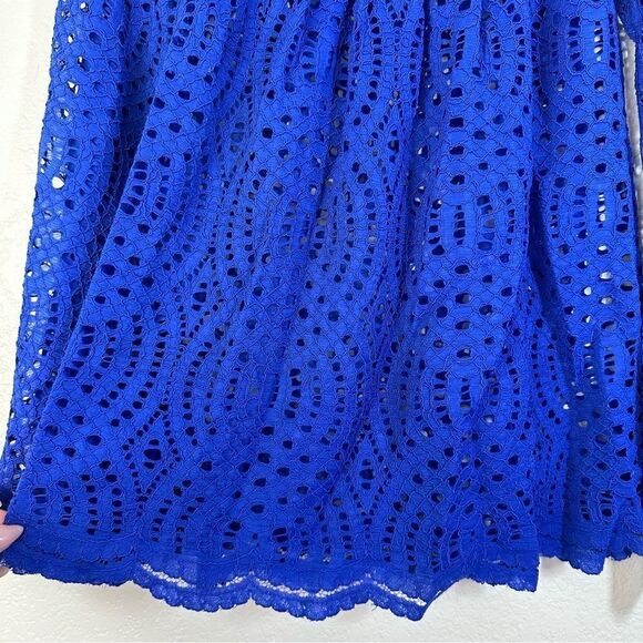 Lilly Pulitzer Le Marble Lace Top in True Blue Size XS - Picture 5 of 8